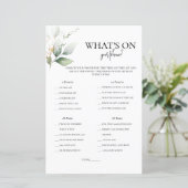 Papier Ce qui est sur votre téléphone greenery jeu de dou (Debout devant)