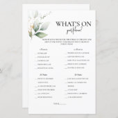 Papier Ce qui est sur votre téléphone greenery jeu de dou (Devant / Derrière)