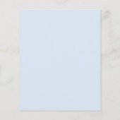 Papier Célébration budgétaire de la vie Dusty Blue Floral (Dos)