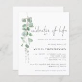 Papier Célébration Budgétaire De La Vie Eucalyptus Invita (Devant / Derrière)