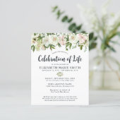 Papier Célébration budgétaire de la vie Floral Funeral Me (Debout devant)