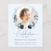 Papier Célébration budgétaire de la vie Floral Photo Memo (Devant)