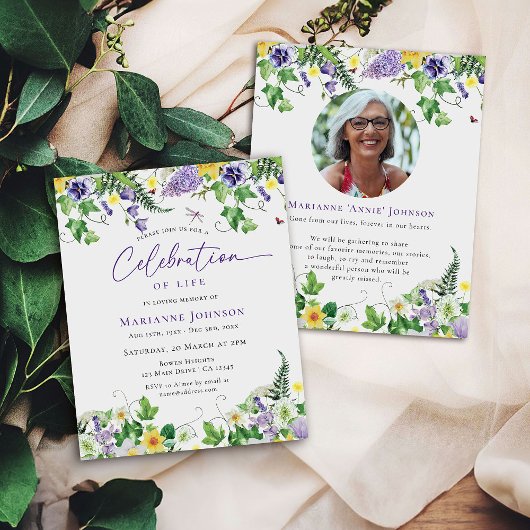 Papier Célébration budgétaire de la vie Funérailles flora