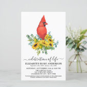 Papier Célébration Budgétaire De La Vie Invitation Cardin (Debout devant)