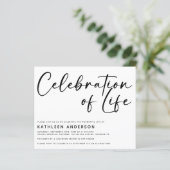 Papier Célébration budgétaire de la vie Invitation | Mini (Debout devant)