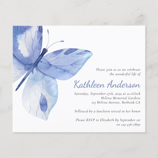 Papier Célébration budgétaire de la vie Invitation | Papi (Devant)