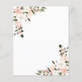 Papier Célébration budgétaire de la vie rose florale Invi (Dos)