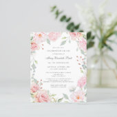 Papier Célébration budgétaire de la vie rose florale Invi (Debout devant)