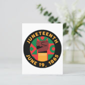 Papier Célébration de Juneteenth commémorant la liberté e (Debout devant)