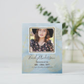 Papier CÉLÉBRATION DE LA VIE Funérailles Memorial PHOTO B (Debout devant)