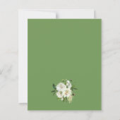 Papier Célébration de la vie funéraire Invitation commémo (Dos)