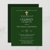 Papier Célébration de la vie Mémorial funéraire catholiqu (Devant / Derrière)