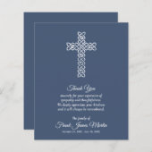 Papier Célébration des funérailles budgétaires du Merci b (Devant / Derrière)