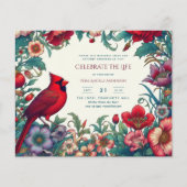 Papier Célébration du cardinal rouge du monument funérair (Devant)