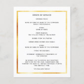 Papier Célébration vie funéraire noir arche photo program (Dos)