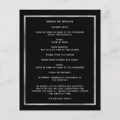 Papier Célébration vie funéraire noir arche photo program (Dos)