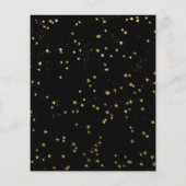 Papier Céleste Star Moon Budget Anniversaire Invitation (Dos)