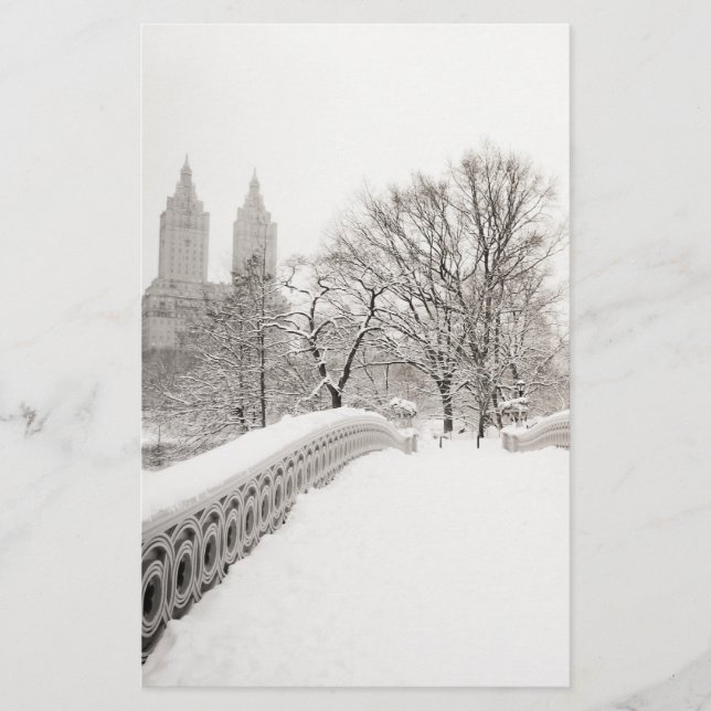 Papier Central Park Winter Romance - Pont Bow (Devant)