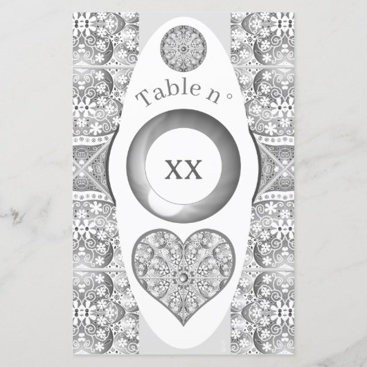 Papier Céramique gris dentelle (Dos)