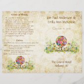 Papier Cercle de Forêt Magique de l'Amour Mariage d'arbre (Devant)