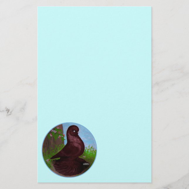 Papier Cercle rouge de pigeon (Devant)
