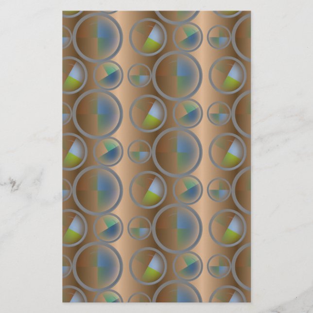 Papier Cercles Abstraits (Devant)