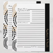 Papier Cercles et Pois Neutral Motif (Devant / Derrière)