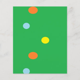 Papier Cercles multicolores sur vert