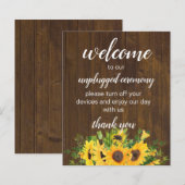 Papier Cérémonie de débranchement Mariage rustique (Devant / Derrière)