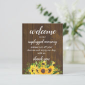 Papier Cérémonie de débranchement Mariage rustique (Debout devant)