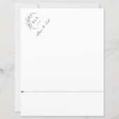 Papier Cérémonie de monographie du cône de pétale mariage (Devant)