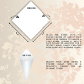 Papier Cérémonie de monographie du cône de pétale mariage