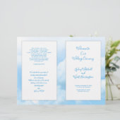 Papier Cérémonie des Mariages catholiques du ciel céleste (Debout devant)