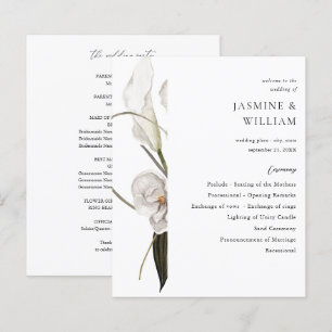 Papier Cérémonie des Mariages floraux noir et blanc Budge