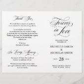 Papier Cérémonie mariage, Élégance classique Noir (Devant)