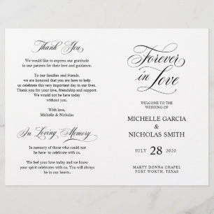 Papier Cérémonie mariage, Élégance classique Noir
