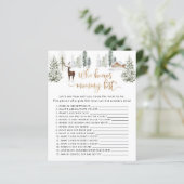 Papier Cerf de forêt Qui connaît maman meilleur jeu (Debout devant)