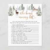 Papier Cerf de forêt Qui connaît maman meilleur jeu (Devant)