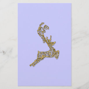 Papier cerf en or