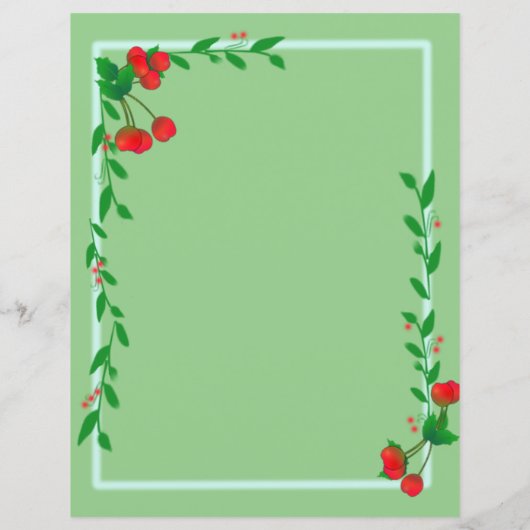 Papier Cerise encadrée fixe (Dos)