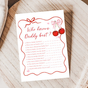 Papier Cerise sur le dessus Arc rose Douche Qui connaît l