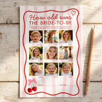 Cerise sur le dessus Jeu de Baby Shower de mariage