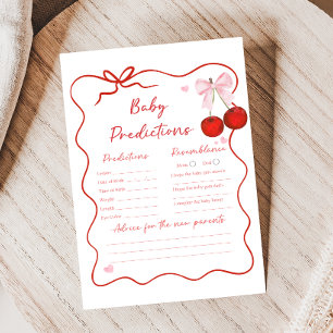 Papier Cerise sur le dessus jeu de prédictions de la douc