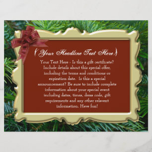 Papier Certificat cadeau personnalisé de Noël