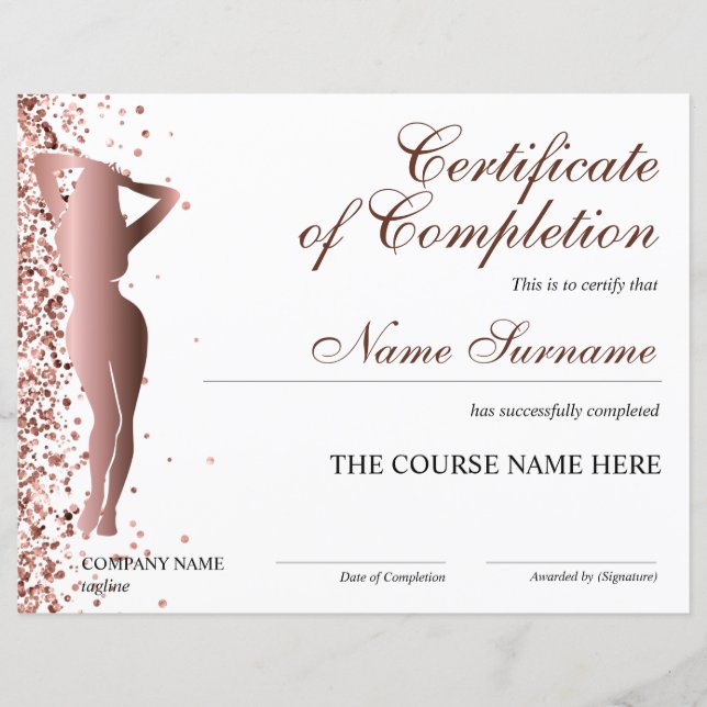 Papier Certificat d'achèvement de la Sculpture de l'organ (Devant)