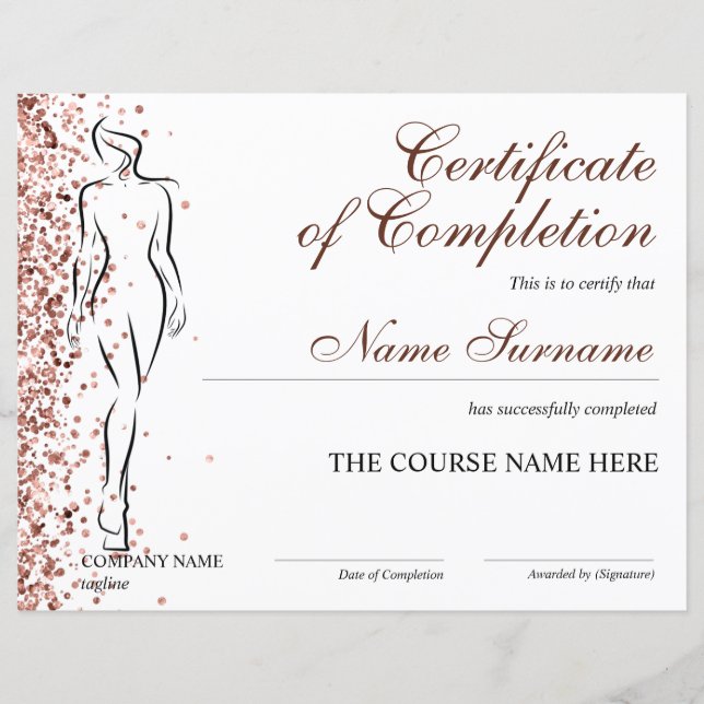 Papier Certificat d'achèvement de la Sculpture de l'organ (Devant)