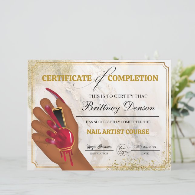 Papier Certificat d'achèvement de l'octroi Technicien de  (Debout devant)