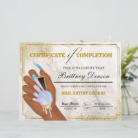 Certificat d'achèvement de l'octroi Technicien de