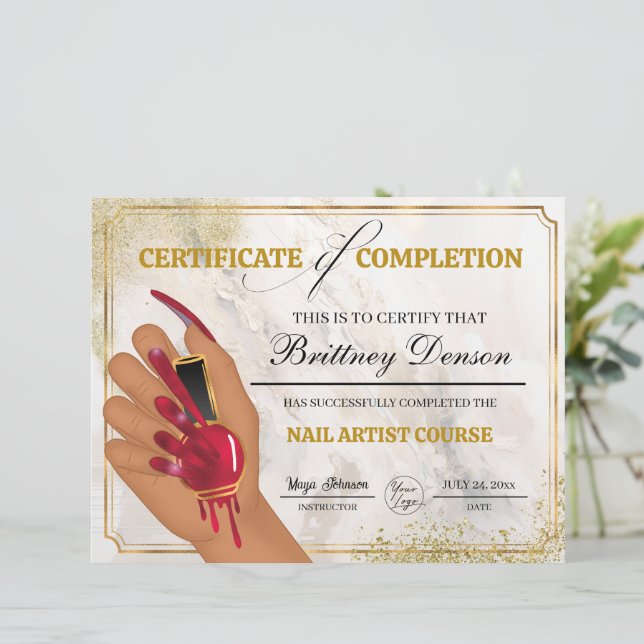 Papier Certificat d'achèvement de l'octroi Technicien de  (Debout devant)
