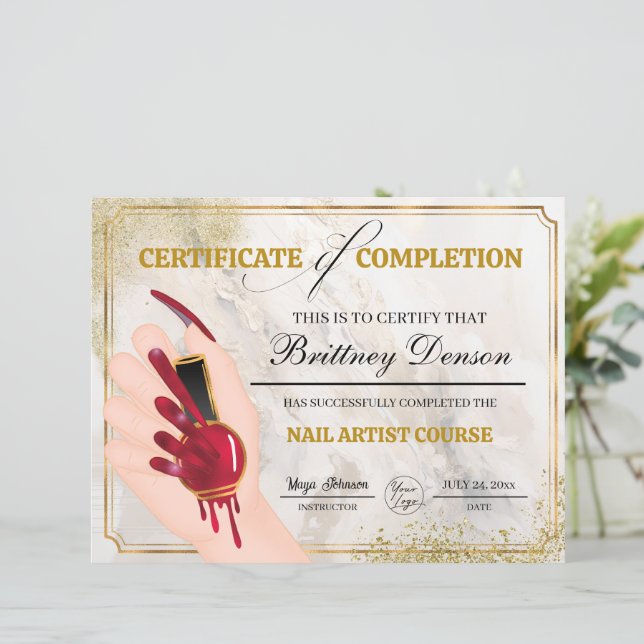 Papier Certificat d'achèvement de l'octroi Technicien de  (Debout devant)